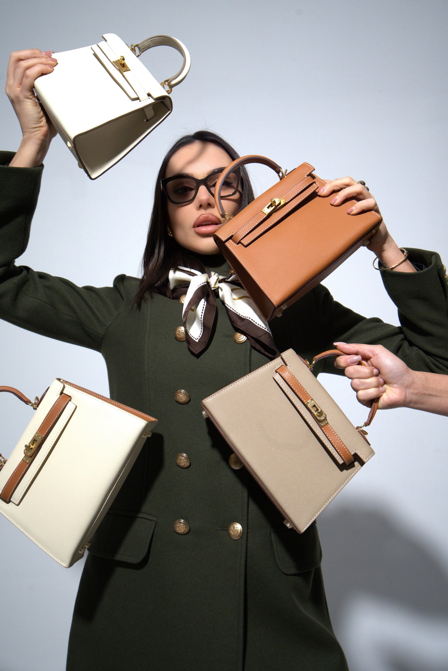 Mini Kelly High Quality Bianco