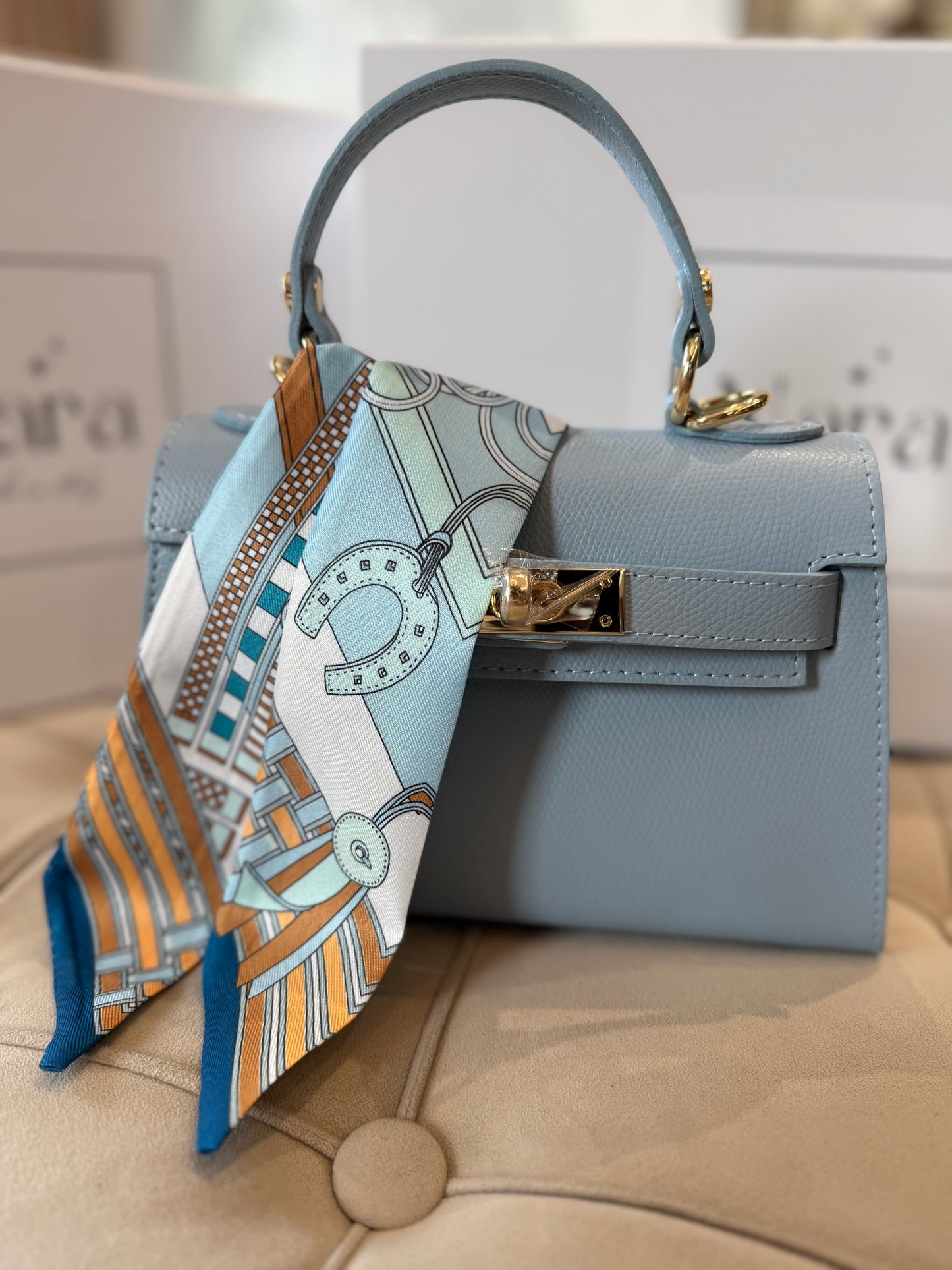 Шалче за чанта H Horse Light Blue