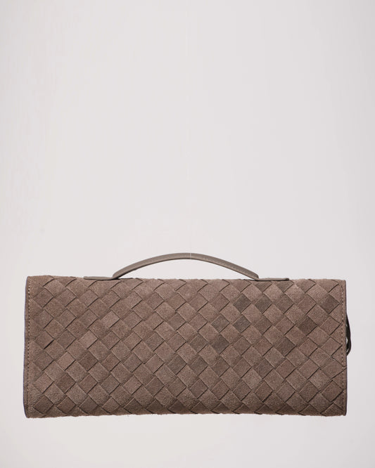 Andiamo Clutch Taupe Velvet