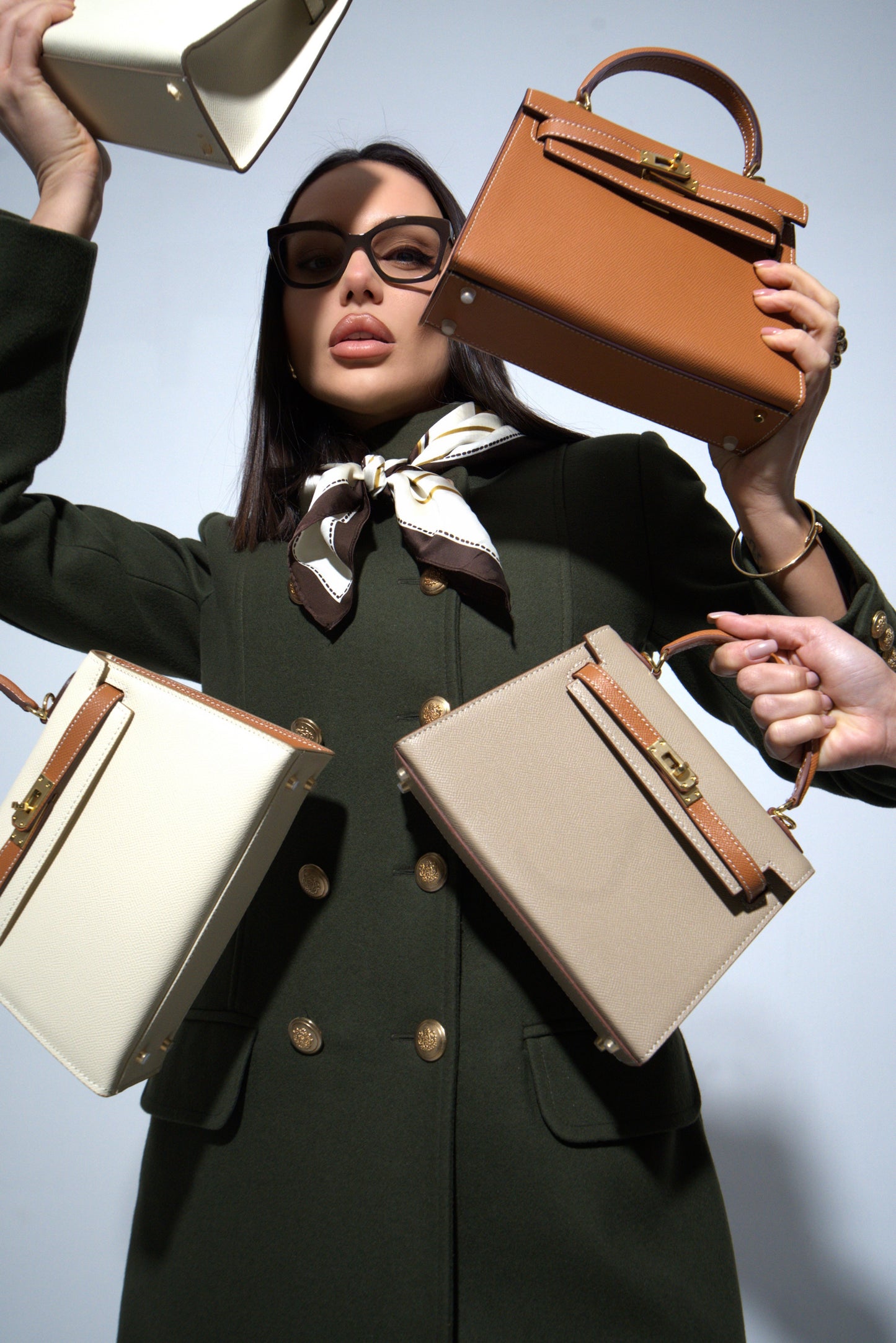 Mini Kelly High Quality Bianco