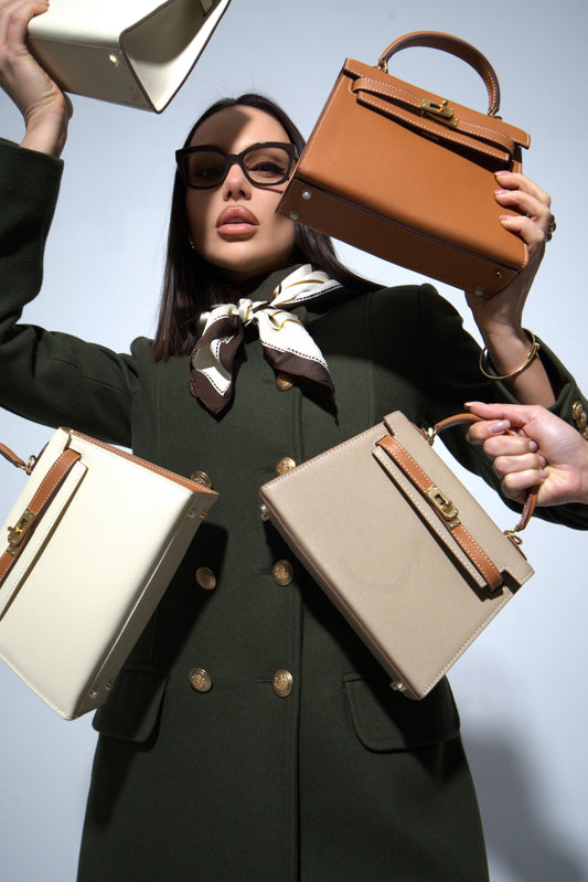 Mini Kelly High Quality Beige Marone