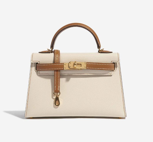 Mini Kelly High Quality Beige Marone