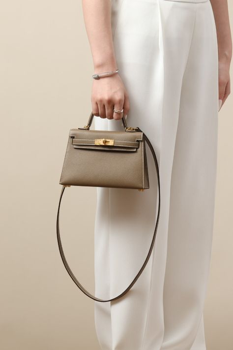 Mini Kelly High Quality Taupe