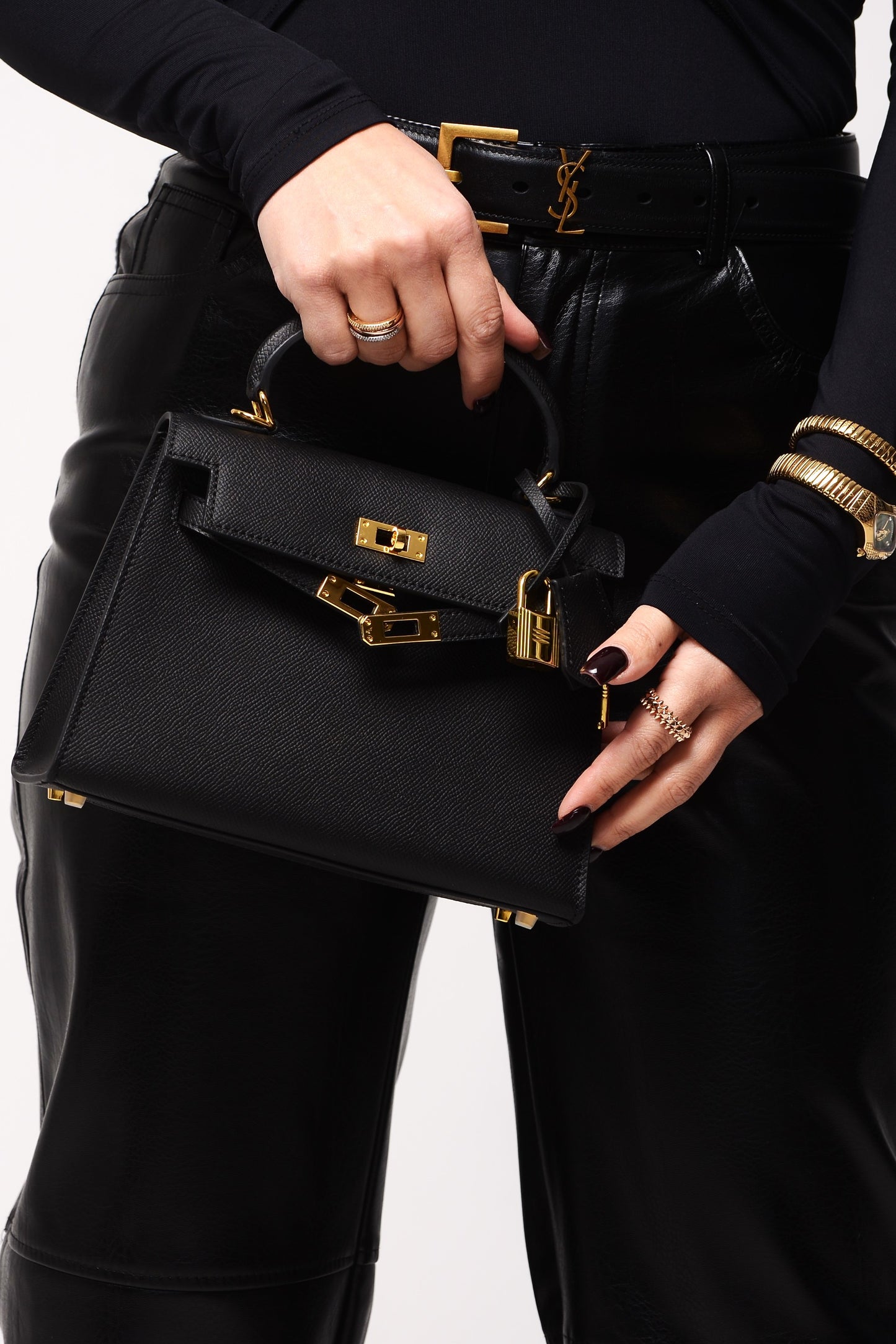 Mini Kelly High Quality Nero