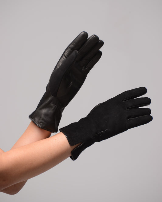 Дамски луксозни кожени ръкавици от агнешка кожа Velvet