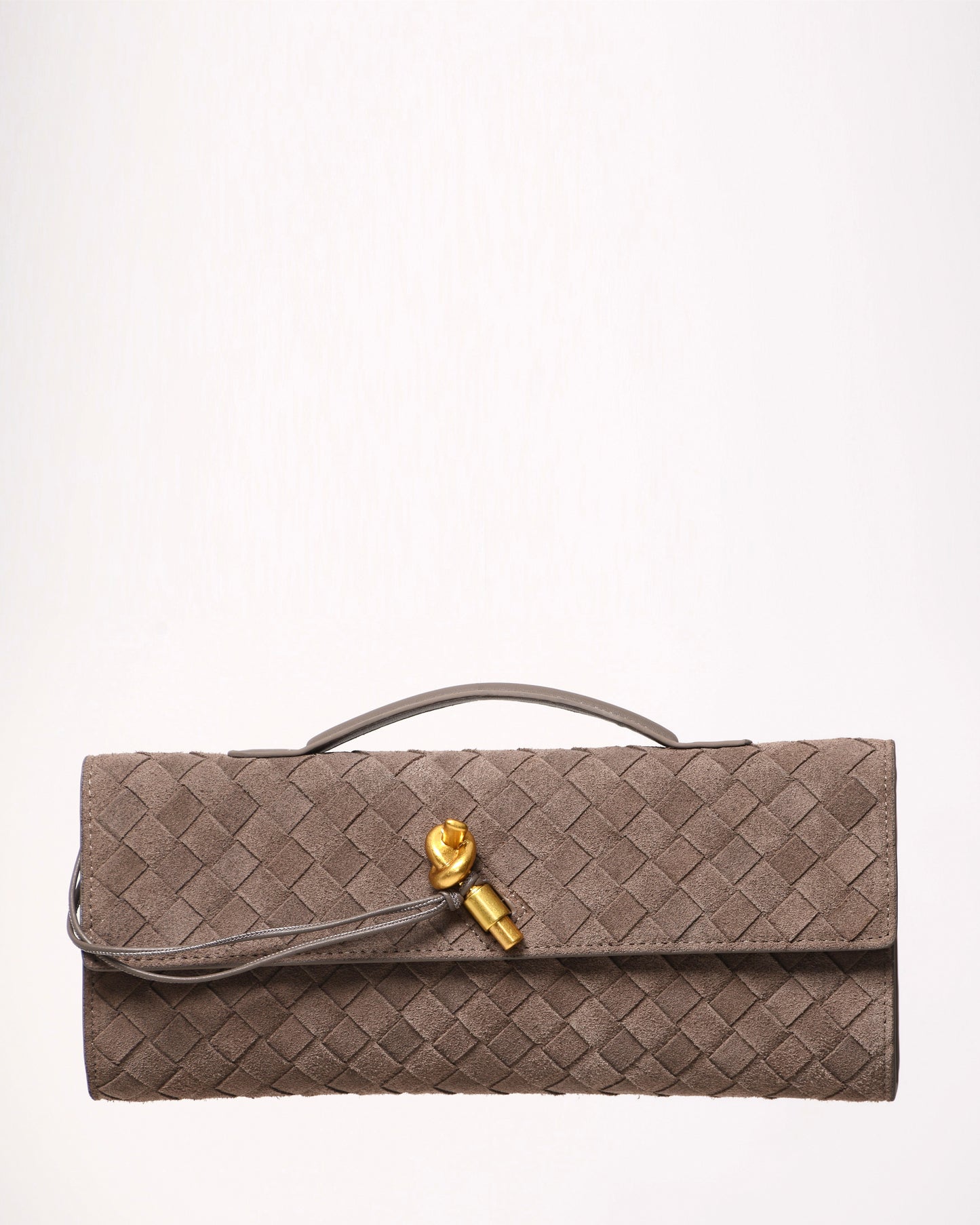Andiamo Clutch Taupe Velvet