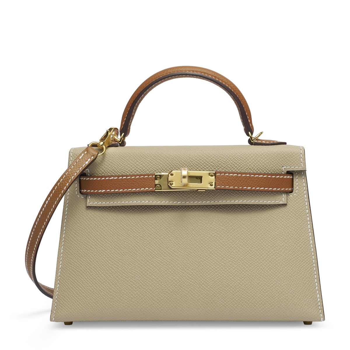 Mini Kelly High Quality Taupe Cuoio